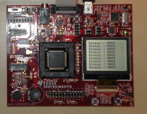 FreeRTOS running on an MSP 430F5438 Experimenter board